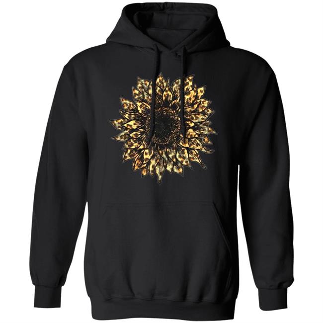 Cool Cheetah Leopard Print Sunflower Tshirt for Women Girls T-Shirt Cool Cheetah Leopard Print Sunflower Tshirt for Women Girls T-Shirt