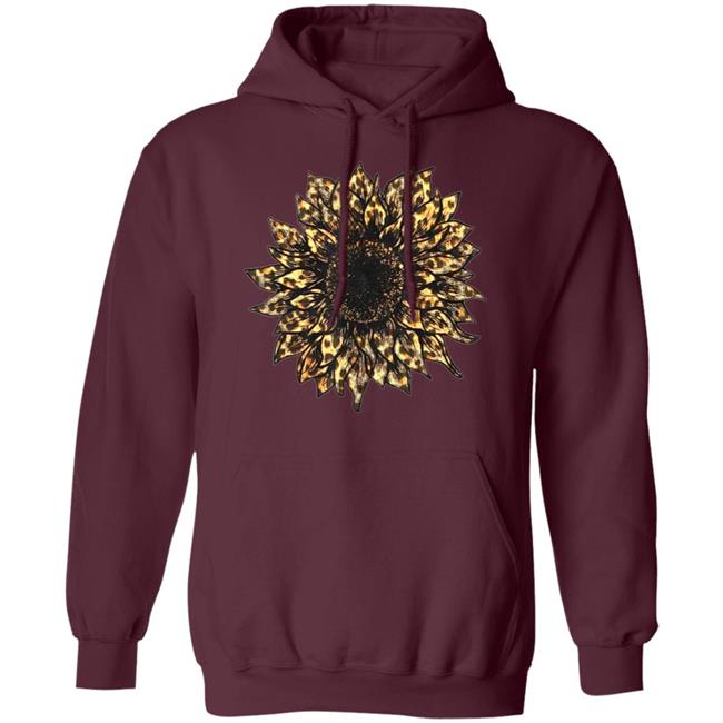 Cool Cheetah Leopard Print Sunflower Tshirt for Women Girls T-Shirt Cool Cheetah Leopard Print Sunflower Tshirt for Women Girls T-Shirt