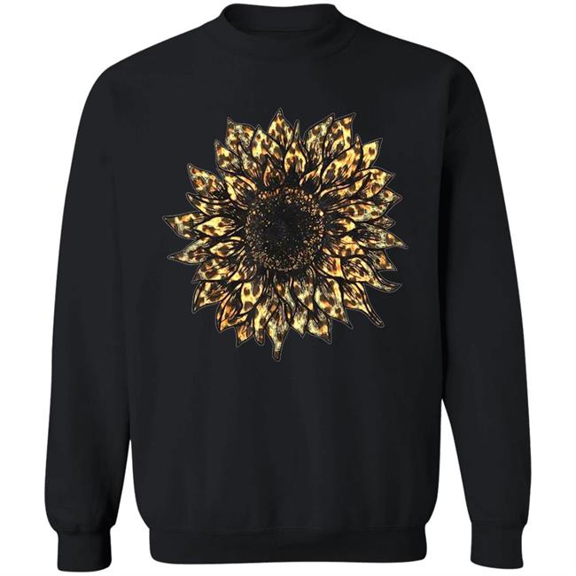 Cool Cheetah Leopard Print Sunflower Tshirt for Women Girls T-Shirt Cool Cheetah Leopard Print Sunflower Tshirt for Women Girls T-Shirt