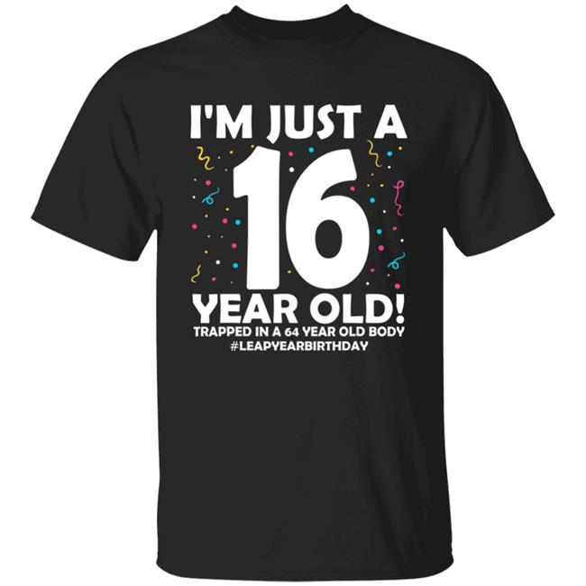 64 Years old birthday leap year 16 men women 64th birthday Long Sleeve T-Shirt