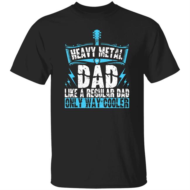 Heavy metal dad metalhead guitar musician band concert gift t shirt