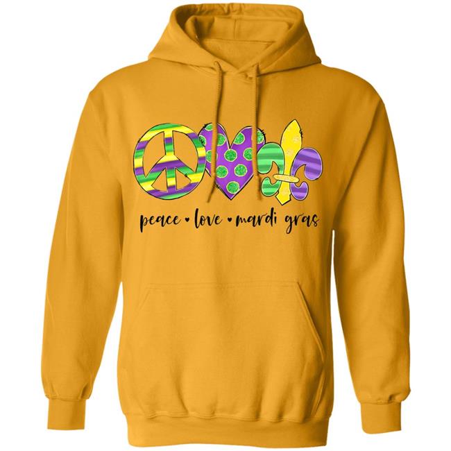 Peace love mardi gras hippie new orleans mardi gras costume t shirt Peace love mardi gras hippie new orleans mardi gras costume t shirt
