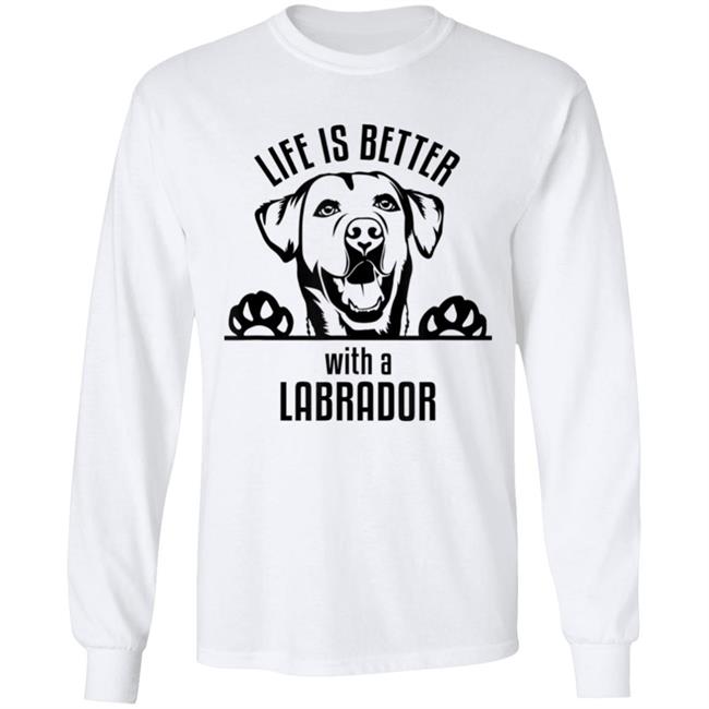 Dfw labrador retriever rescue club - life is better t shirt Dfw labrador retriever rescue club - life is better t shirt