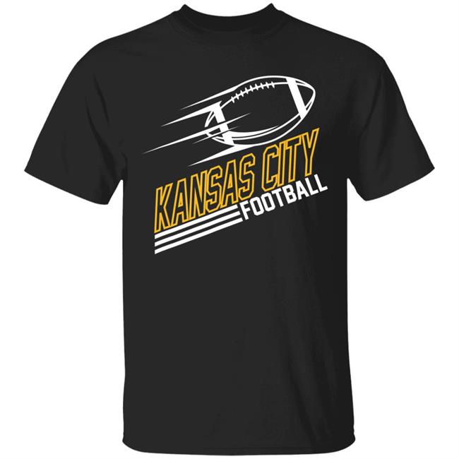 Kansas city football streamline t shirt