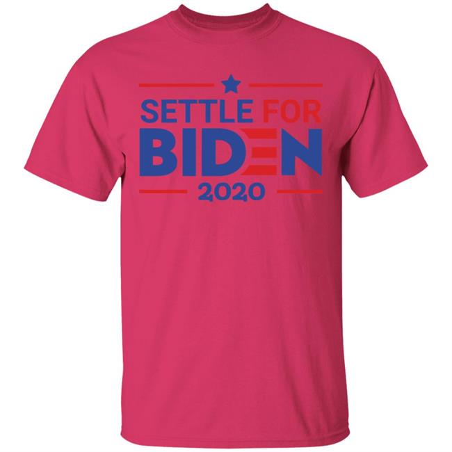 Settle For Biden T Shirt White Cothing plus size Settle For Biden T Shirt White Cothing plus size