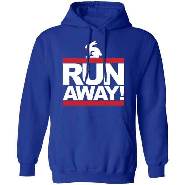 Mens Run Away Rabbit T Shirt Funny Shirt Black Mens Run Away Rabbit T Shirt Funny Shirt Black