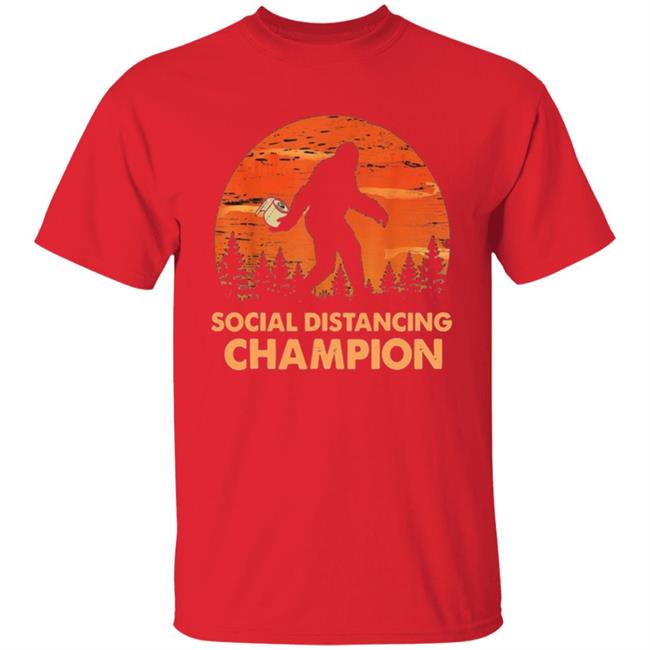 Bigfoot Toilet Paper Social Distancing Champion T Shirt Bigfoot Toilet Paper Social Distancing Champion T Shirt