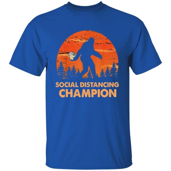 Bigfoot Toilet Paper Social Distancing Champion T Shirt Bigfoot Toilet Paper Social Distancing Champion T Shirt