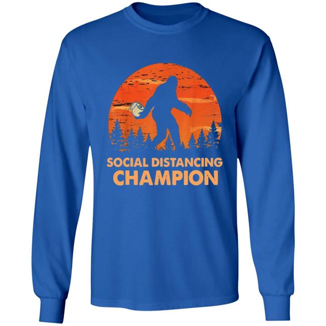 Bigfoot Toilet Paper Social Distancing Champion T Shirt Bigfoot Toilet Paper Social Distancing Champion T Shirt