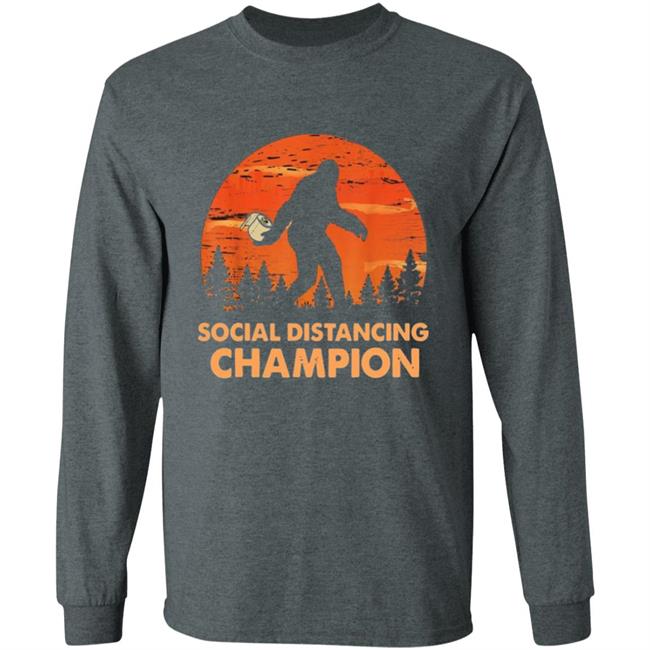 Bigfoot Toilet Paper Social Distancing Champion T Shirt Bigfoot Toilet Paper Social Distancing Champion T Shirt