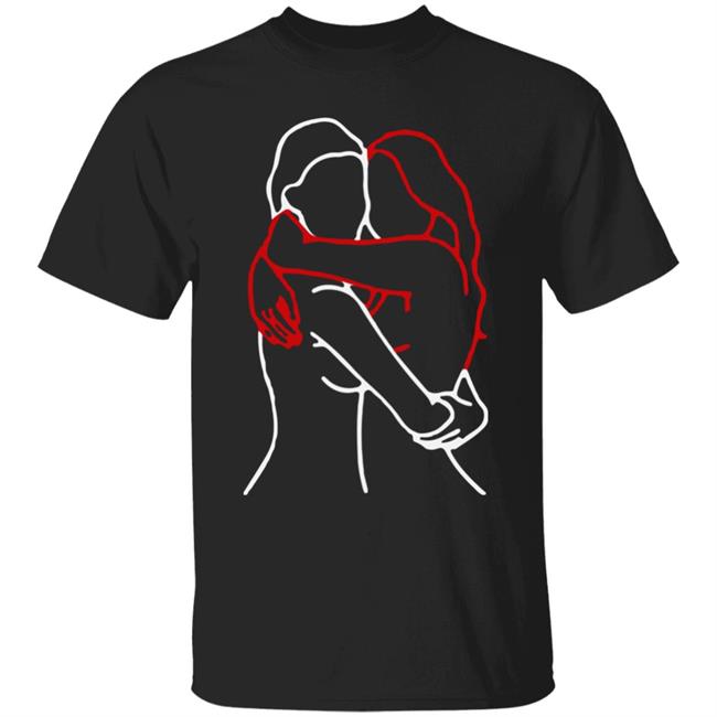 Girl In Red Merch Hugging Girls Black T Shirt Hoodie Sweatshirt