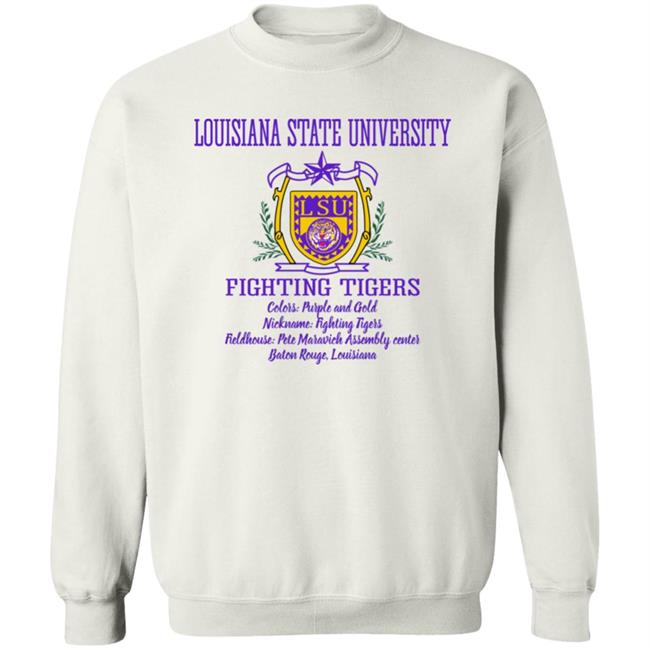 Louisiana State Louisiana State Fighting Tigers Sweatshirt Barstool T-Bob Hebert