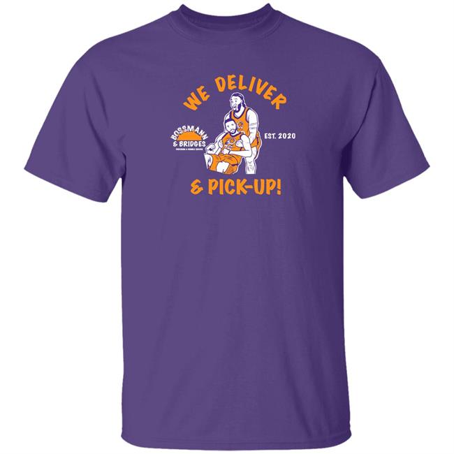 Bossman Bridges Shirt Drawingthenba Store We Deliver And Pick Up Bossman And Bridges Providing A Humble Service Est 2020 Shirt