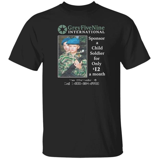 G59recordsmerchandise G59 Sponsor A Child Soldier Shirt Wetto Suicidechrist G59 Sponsor A Child Soldier For Only 12 A Month Shirt