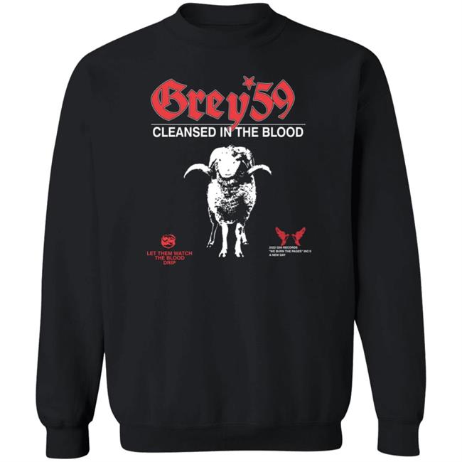 G59recordsmerchandise G59 Cleansed In The Blood Sweatshirt Wetto Suicidechrist