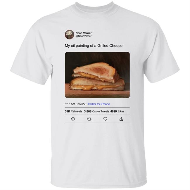 Noahverrier My Oil Painting Of A Grilled Cheese Hoodie