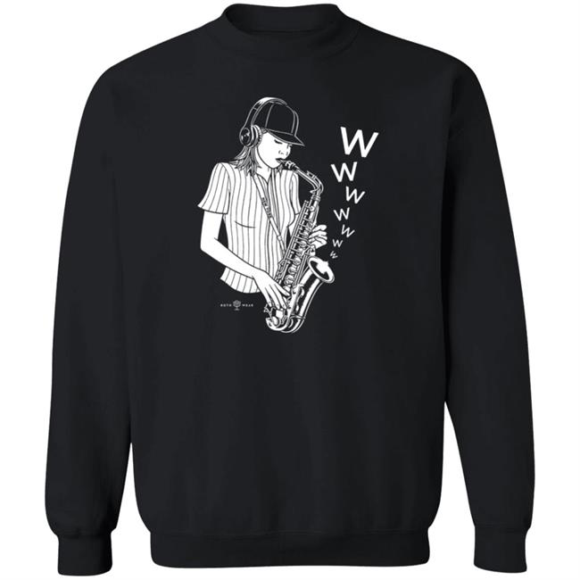 The Sax Lady Shirt Frankie X Rotowear Merch The Sax Lady Shirt Frankie X Rotowear Merch