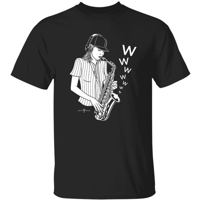 The Sax Lady Shirt Frankie X Rotowear Merch The Sax Lady Shirt Frankie X Rotowear Merch
