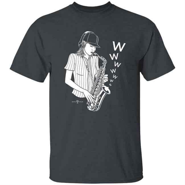 The Sax Lady Shirt Frankie X Rotowear Merch The Sax Lady Shirt Frankie X Rotowear Merch