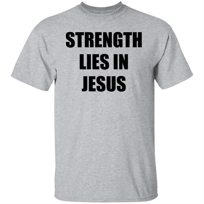 Los Blancos Live Strength Lies In Jesus Shirt David Alaba Wearing