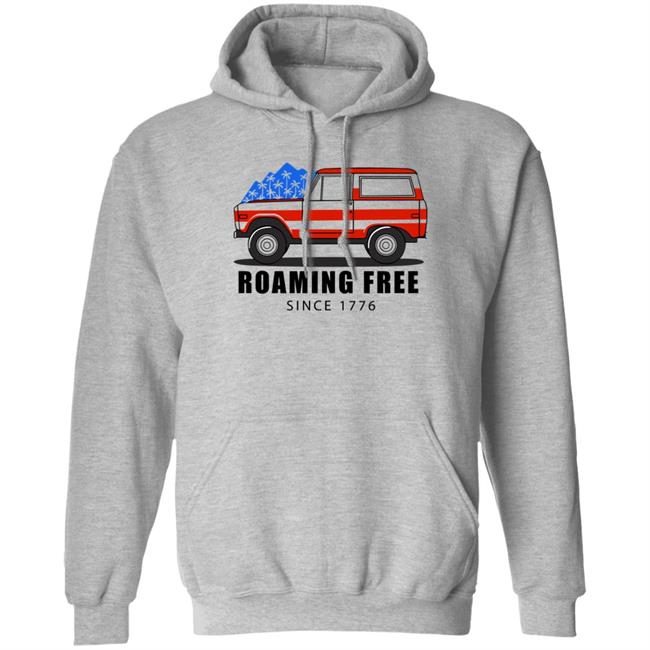 Victory Shirts Merch Buffalo Usa Roaming Free Since 1776 Sweatshirt