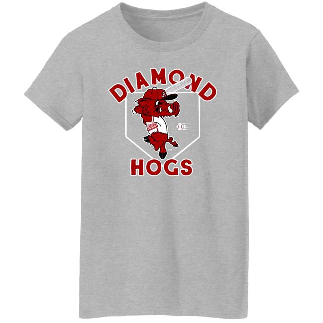 Home Field Apparel Diamond Hogs Shirt Arkansas Diamond Hogs Vintage Tee Shirt