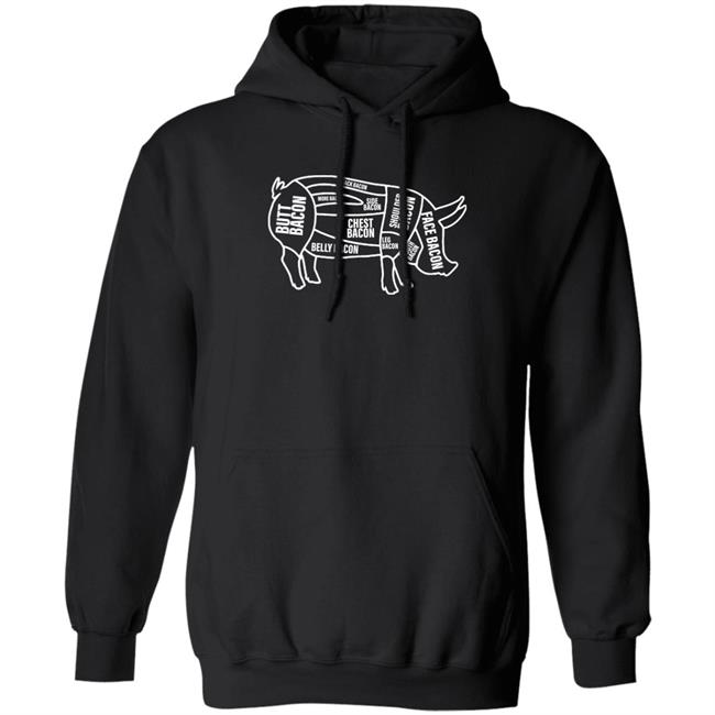 Bullzerk Merch Bacon Bits Shirt Chris Cillizza Butt Bacon Face Bacon Shirt