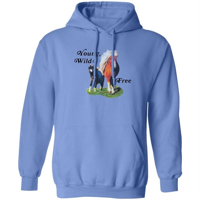 Caucasianjames Caucasian James Clothing Store Young Wild And Free Horses Shirt