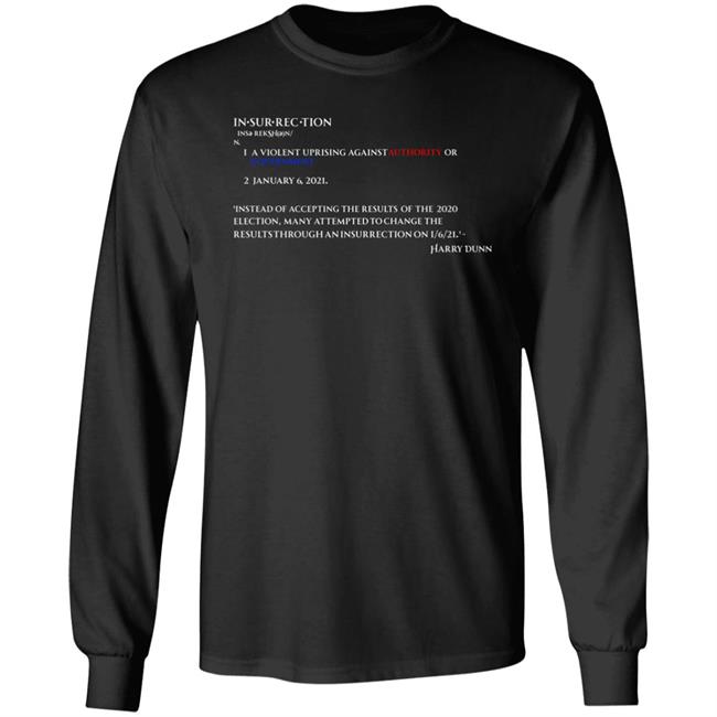 Insurrection Definition Shirt Insurrection Definition Shirt U.S. Capitol Police Officer Harry Dunn