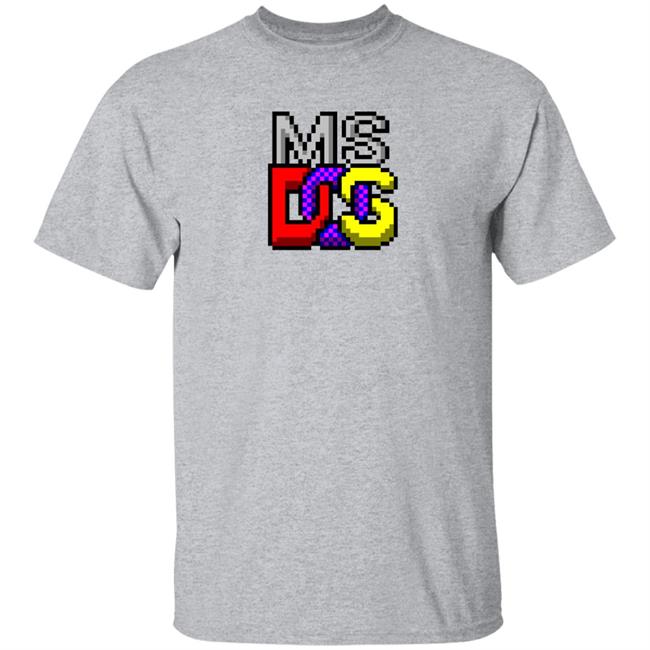 Jen Gentleman Ms-Dos Icon Retro Pixel Asymbol Shirt