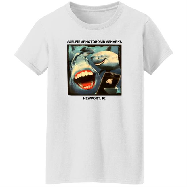 Selfie Photobomb Sharks Newport Shirt Myownnovember
