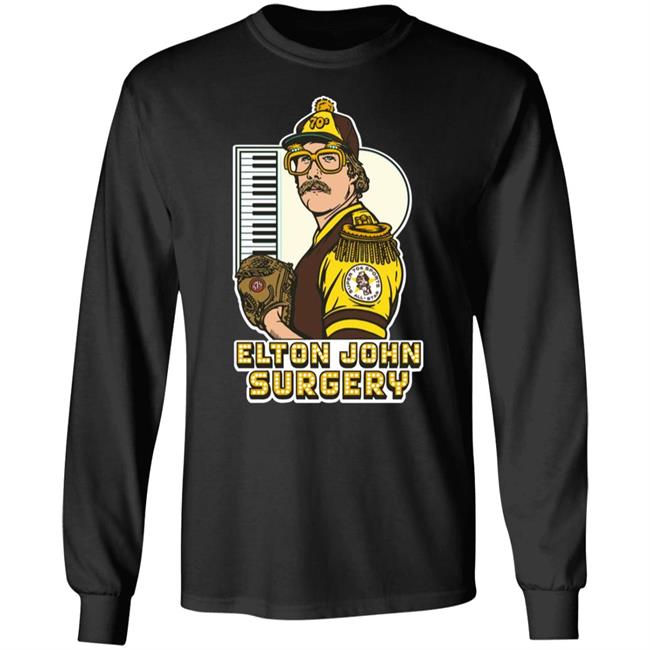 Super 70S Sports Merch Mark Lee Wearing Elton John Surgery Shirt