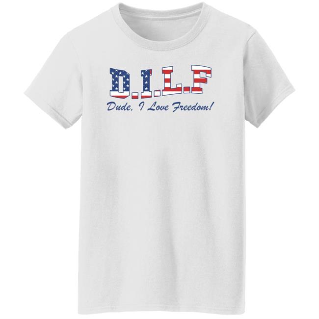 Billy Football Kontentkim Dilf Dude I Love Freedom Shirt