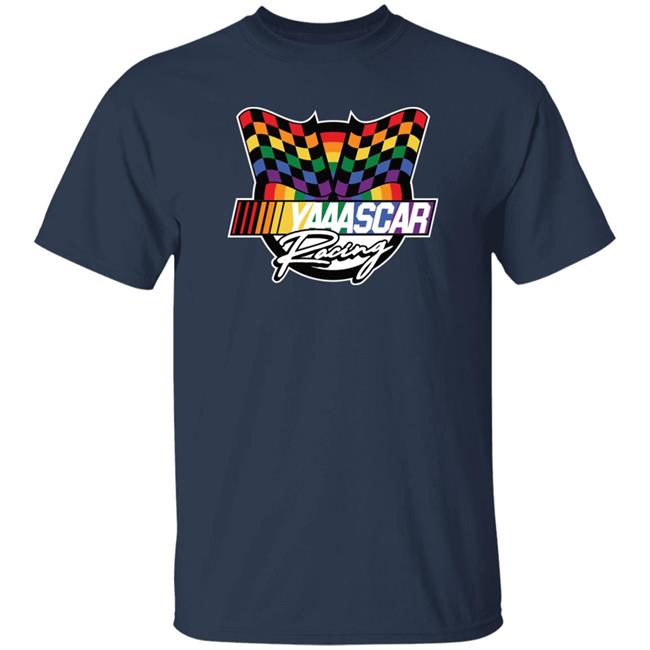 Yasscar Shirt Nascar Checkered Flag Black Yaaascar Shirt Nascar Pride Merch