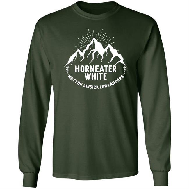 Horneater White Not For Airsick Lowlanders Shirt Handlebar