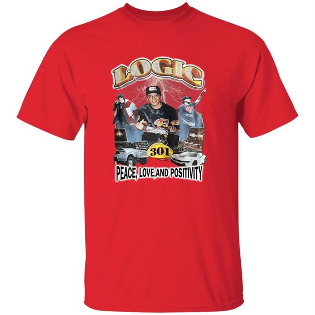 Vinyl Richie Logic Peace Love And Positivity Shirt Bobbyboy Swapmeet