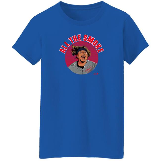 Josh Naylor All The Smoke Shirt Bally Sports Cleveland Breakingt Store