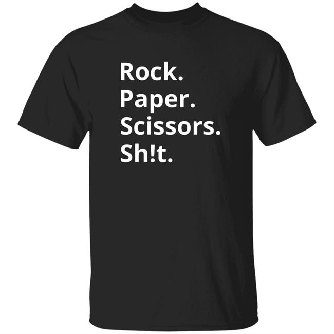 Rock Paper Scissors Sh!T Shirt Gingerminj Merch Rock Paper Scissors Shirt Hoodie Sweatshirt