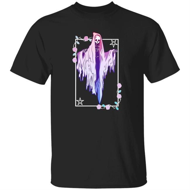 Ghost And Roses Pastel Goth Shirt Hoodie Sweatshirt