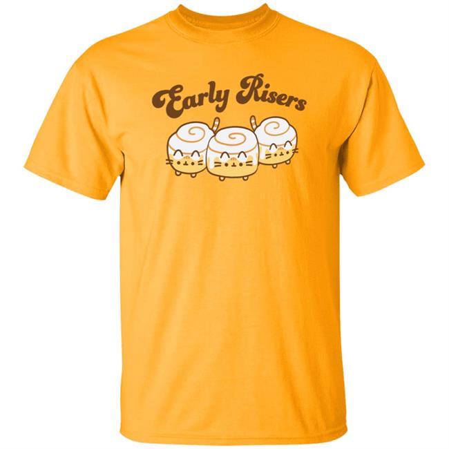 Ai - Pusheen Early Risers Shirt Shop.Pusheen Pusheen Early Risers Shirt Hoodie Sweatshirt