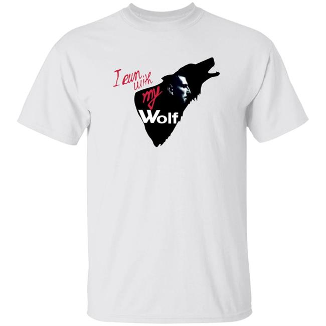 I Run With My Wolf Shirt By Jelena And Novak Djokovic Jelena's Viral Wolf T Shirt Hoodie Sweatshirt
