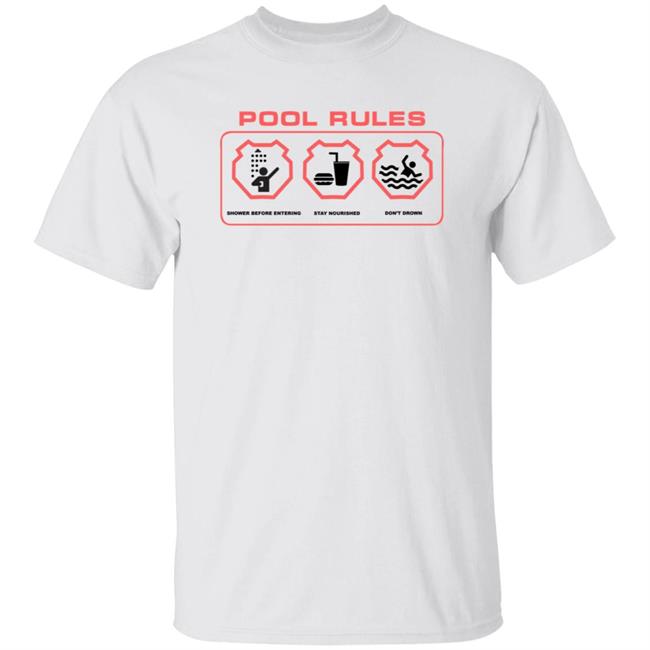 Vu - Panda Merch Pool Rules Shirt Drowned In Pools