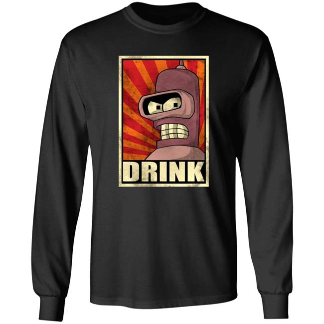 Bender Drink Shirt Ph1lza Bender Futurama Drink Shirt Venivici Merch