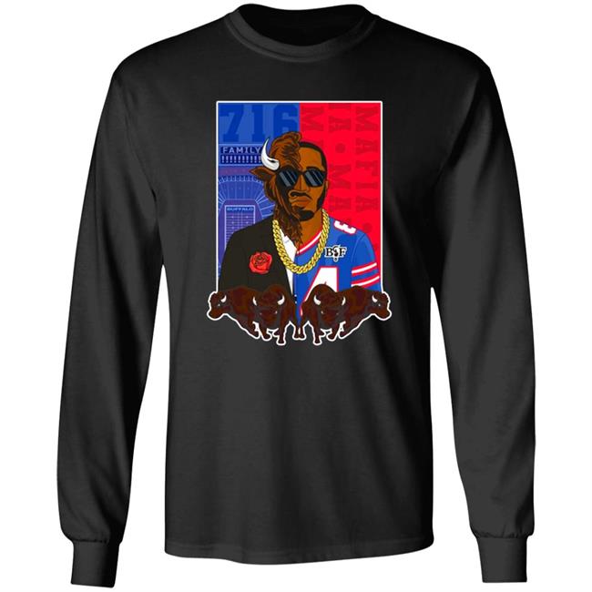 Bills X Benny Collab Split Face Shirt Maddy Glab 716 Mafia Buffalo Bills Shirt Buffalobills Merch