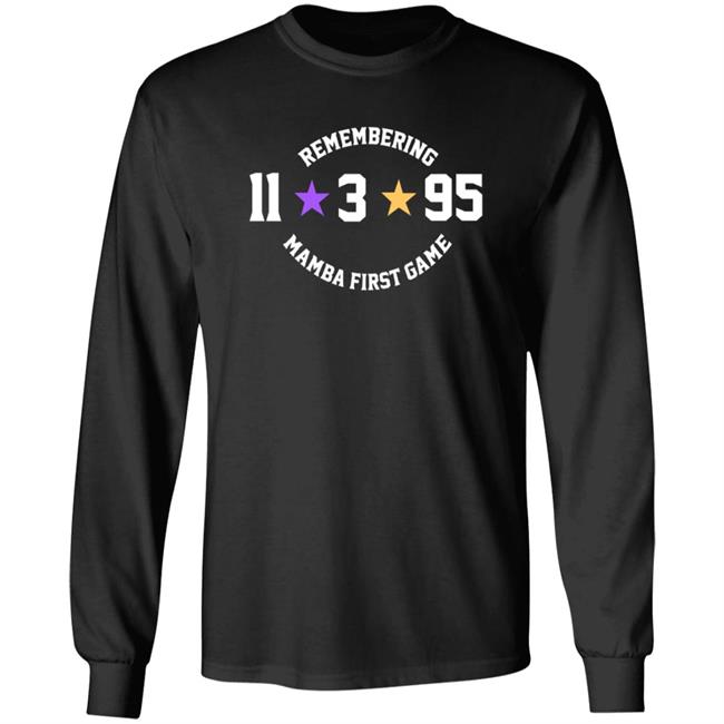 Remembering Mamba First Game Hoodie Kobe Bryant