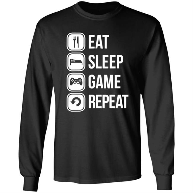 Eat Sleep Game Repeat Shirt Spooky Sweets