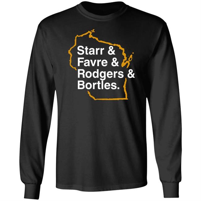 Starr And Favre And Rodgers And Bortles Shirt Barstoolsports Merch Gb List Shirt