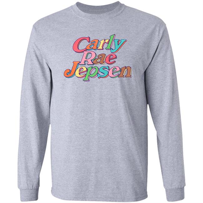 Carly Rae Jepsen Merch Rainbow Crj Tee Pink Shirt