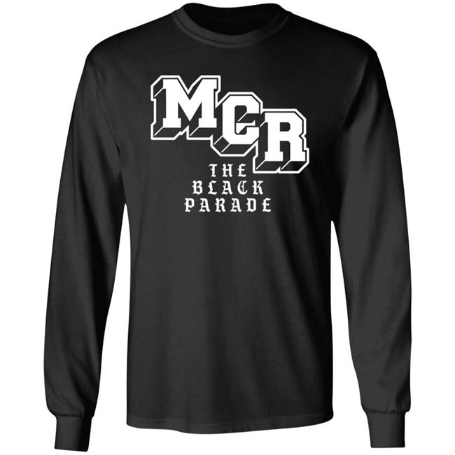 My Chemical Romance Merch Block Parade Text Shirt Mcr The Black Parade Shirt