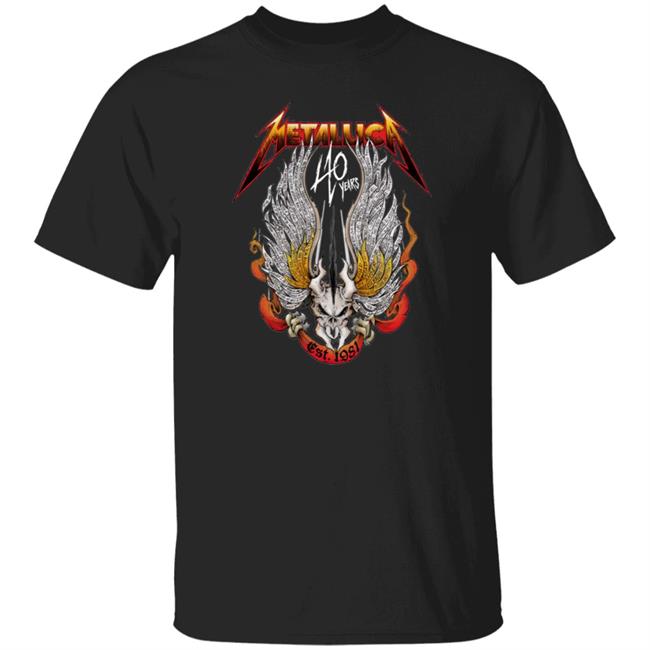 Metallic 40 Year Shirt Probitymerch 40Th Anniversary Vulturous Shirt
